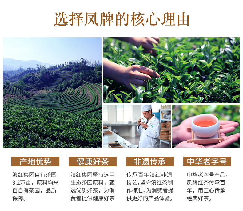 滇红茶,经典58,特级工夫红茶380克(图1)